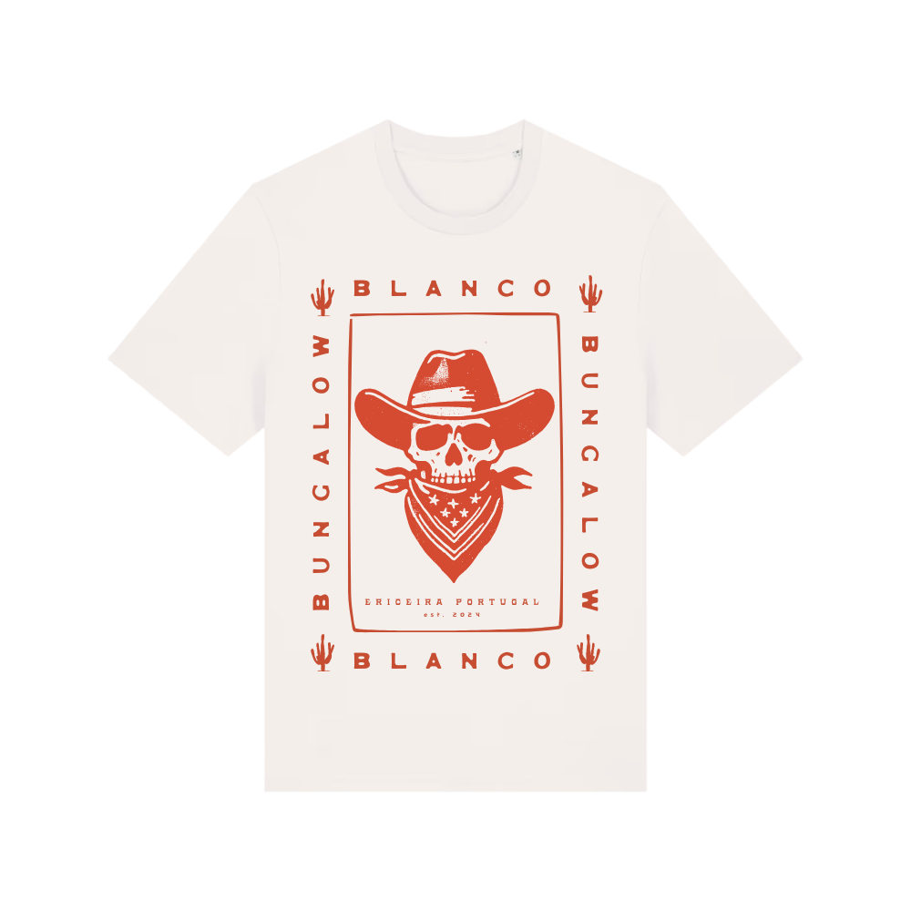 Blanco Bungalow Ericeira Portugal Skeleton Cowboy Tee
