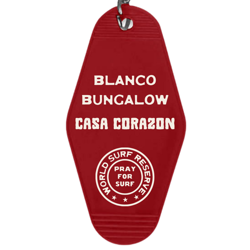 Blanco Bungalow Ericeira Casa Corazòn Vintage Motel Keychain 