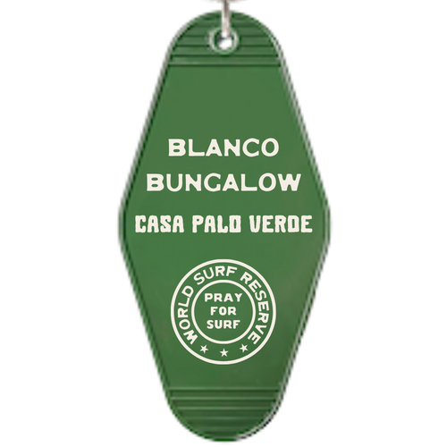 Blanco Bungalow Casa Palo Verde Vintage Motel Keychains