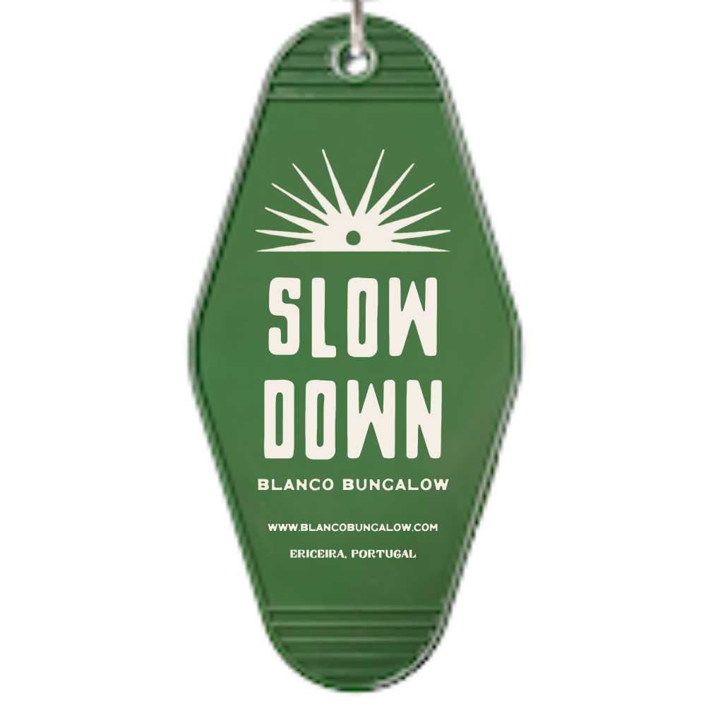 Blanco Bungalow Casa Palo Verde Vintage Motel Keychains