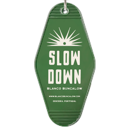 Blanco Bungalow Casa Palo Verde Vintage Motel Keychains