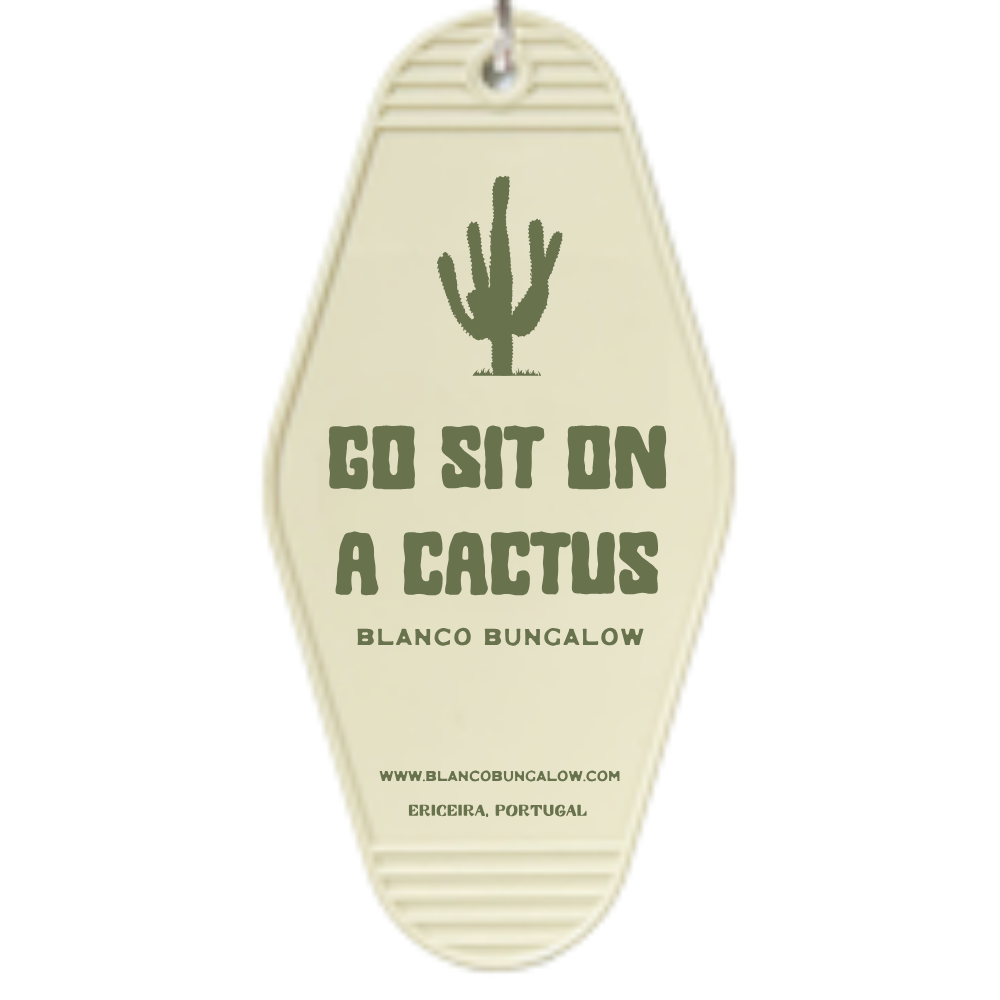 Blanco Bungalow Ericeira Casa Saguaro Keychain