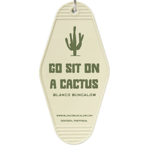 Blanco Bungalow Ericeira Casa Saguaro Keychain